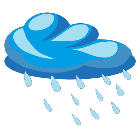 Cool Illustration of a thundercloud.のイラスト素材