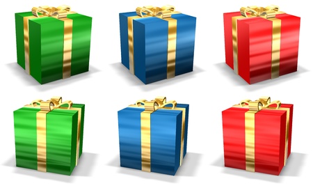 Christmas Presents Suitable For Greeting Card Designの写真素材