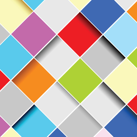 abstract squares background art vector illustration colorのイラスト素材