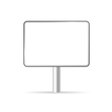 blank traffic sign vector illustration on whiteのイラスト素材