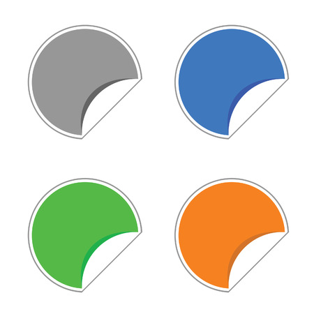 stickers color vector illustrationのイラスト素材