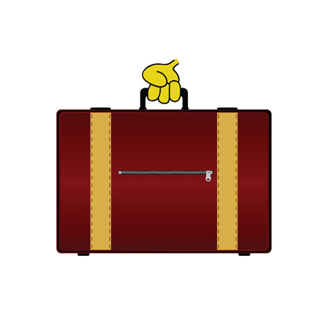 suitcase color vector illustrationのイラスト素材