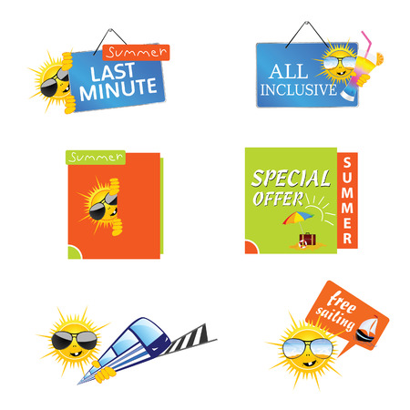 summer travel icon vector illustrationのイラスト素材