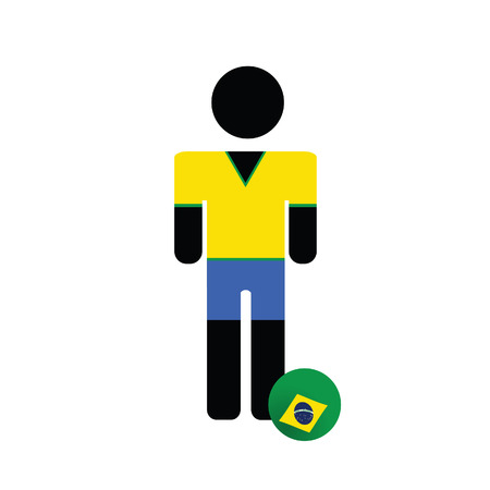 brasil icon color vector illustrationのイラスト素材