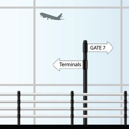 airport vector illustrationのイラスト素材
