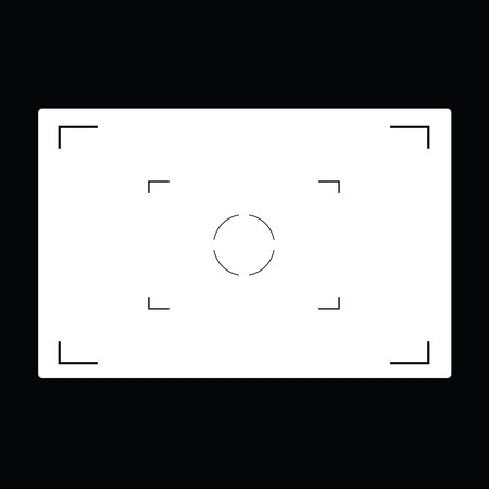 aperture black and white vector illustrationのイラスト素材