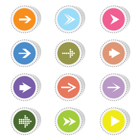 arrow color vector illustrationのイラスト素材