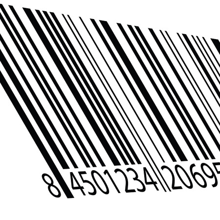 bar code vector illustration on a whiteのイラスト素材