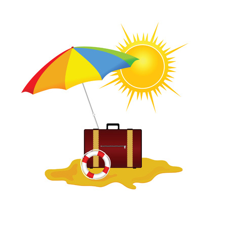 beach and stuff vector illustration part twoのイラスト素材
