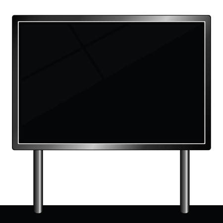 billboard for message vector illustration in black colorのイラスト素材