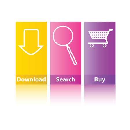 card set for the website vector illustration part threeのイラスト素材