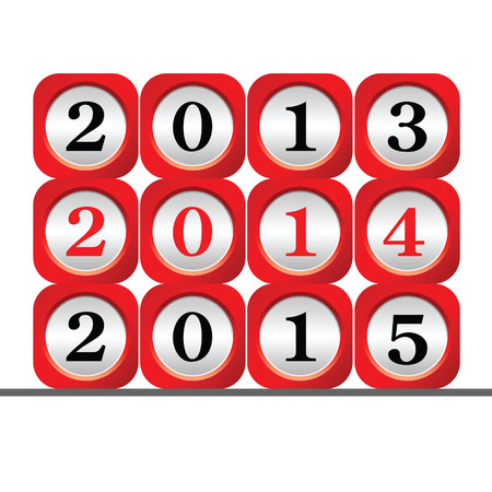 dial 2015 color vector illustrationのイラスト素材