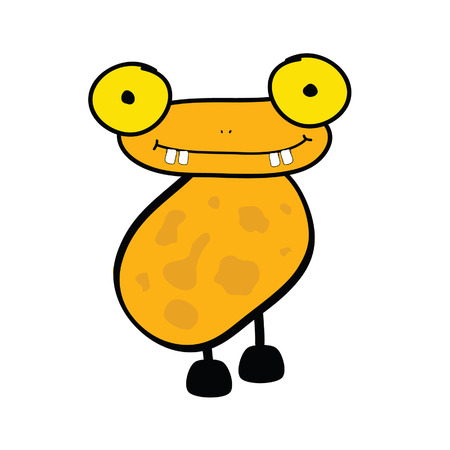 funny adorable animal vectorのイラスト素材