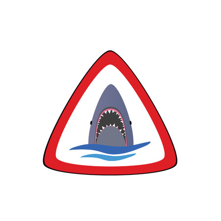 shark in the sea vector illustration part twoのイラスト素材