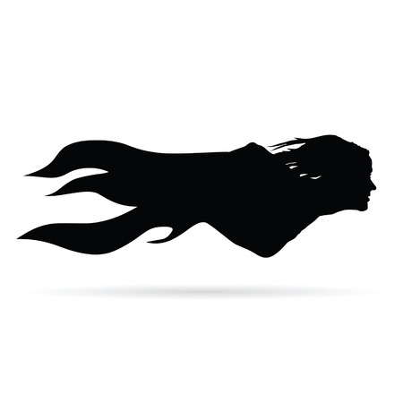 woman head vector illustration on a white backgroundのイラスト素材