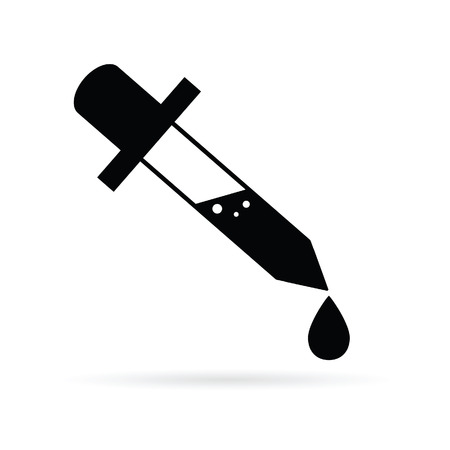 pipette black vector illustrationのイラスト素材