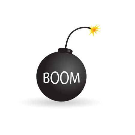 bomb color vector illustrationのイラスト素材