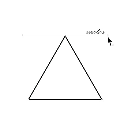 triangle vector illustrator art iconのイラスト素材