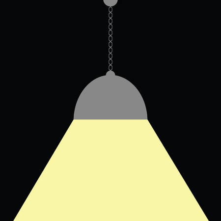 chandelier vector on black backgroundのイラスト素材