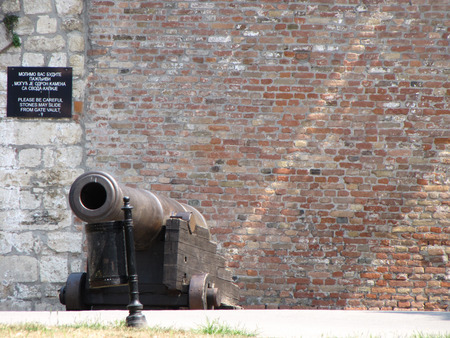 Kalemegdan fortress in Belgrade on summer, Serbiaのeditorial素材