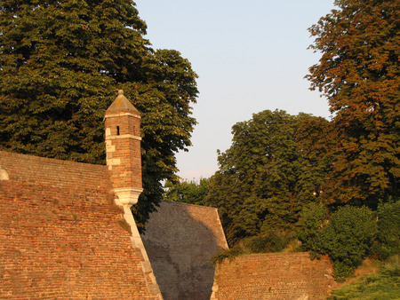 Kalemegdan fortress in Belgrade on summer, Serbiaの写真素材