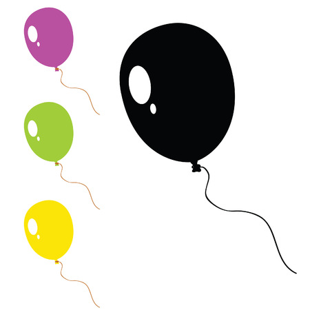 balloons vector in colorful illustrationのイラスト素材