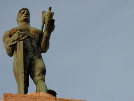 Monument of Belgrade winner at fortress Kalemegdan - Serbiaのeditorial素材
