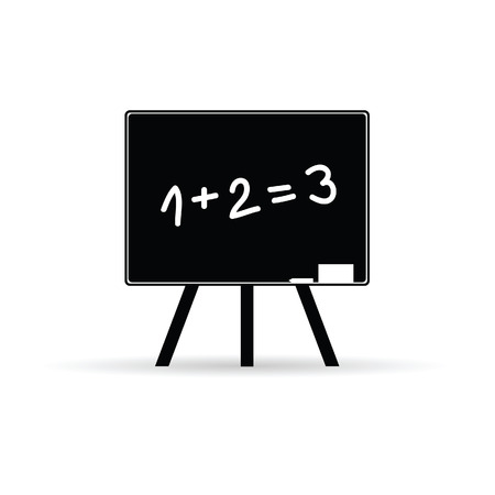 school board with numbers black vectorのイラスト素材