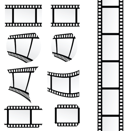 film tape set vector illustrationのイラスト素材