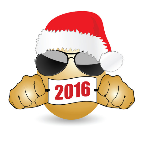 egg cartoon with christmas hat vector in colorfulのイラスト素材