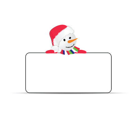 snowman vector illustration holiday in colorfulのイラスト素材