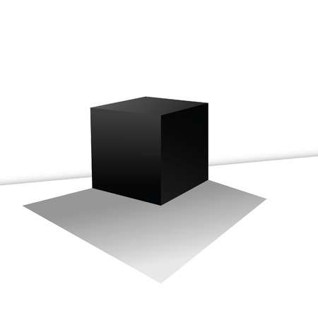 cube box illustration on a whiteのイラスト素材
