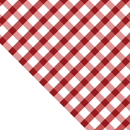tablecloth illustration red and white colorのイラスト素材