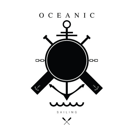 sailing icon black color illustrationのイラスト素材