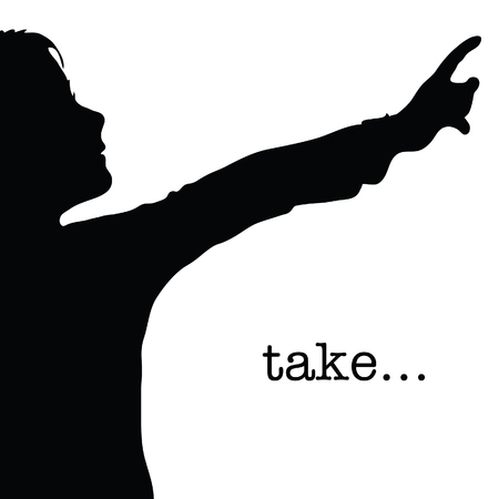 child happy playing black color silhouette illustration on whiteのイラスト素材