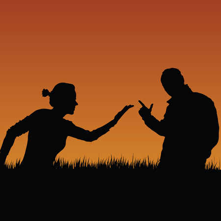 violence in nature black color art illustrationのイラスト素材