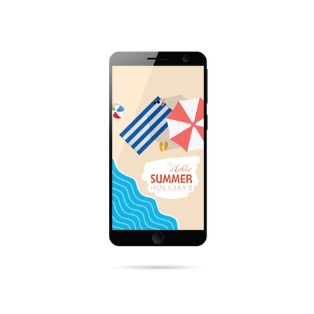Mobile phone icon.のイラスト素材