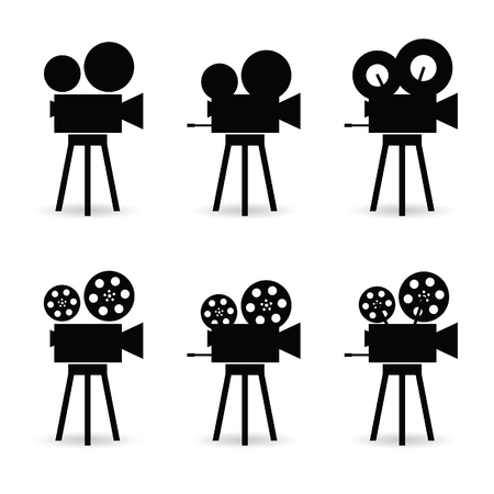 camera old black art illustrationのイラスト素材
