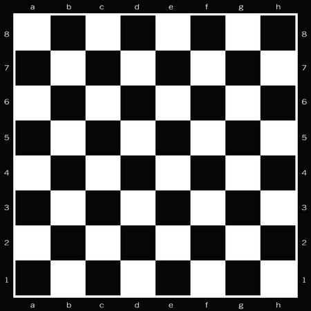 Chess board black and white vector illustrationのイラスト素材