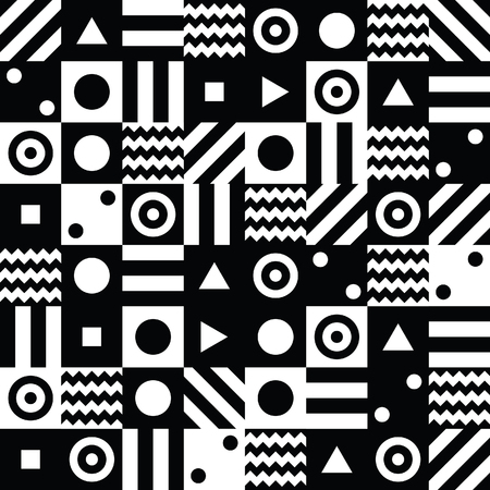 abstract background with black and white elements art illustrationのイラスト素材