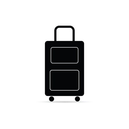 travel bag vintage black color illustrationのイラスト素材