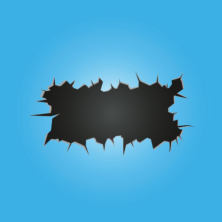 crack on blue background art illustrationのイラスト素材