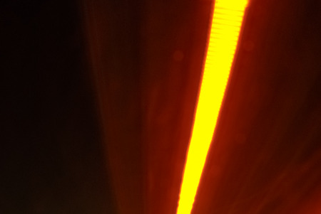 Abstract image of Long exposure night traffic light in the city : side viewの写真素材
