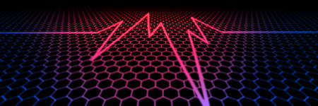 Abstract hexagons pattern background for high technology and innovation concept , science background...