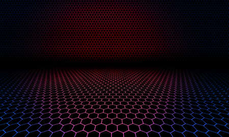 Abstract hexagons pattern background for high technology and innovation concept , science...