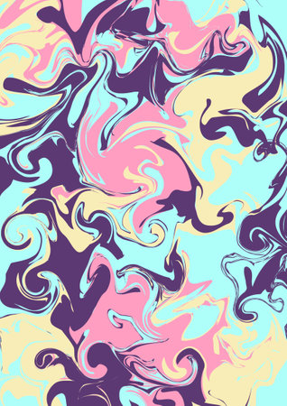 Hipster texture with marble petrol pattern. Holographic background. Fashion designのイラスト素材
