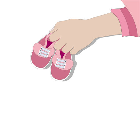 baby booties toddler appearance symbolのイラスト素材