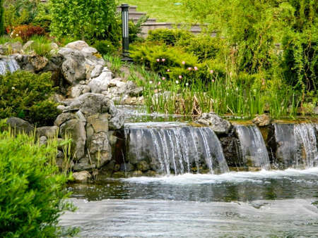 Landscape design. Park architecture. Summer landscape. High quality photoの写真素材