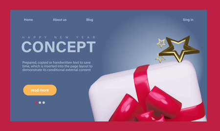 Winter Season Holidays, Corporate Party Event Celebration Landing Page Template. Tiny Characters Celebrate New Year at Huge 2022 Number Dancing, Drinking Champagne. Vector illustrationのイラスト素材