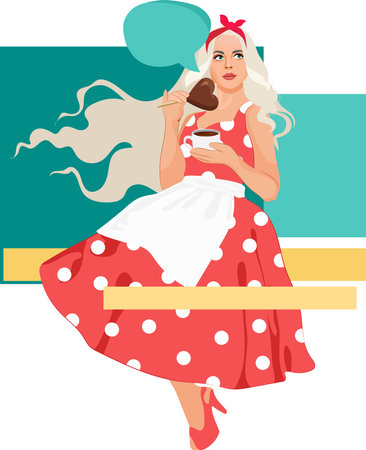 Female spring style portraits. Young women avatars with flowers in hair. Cartoon flat girl characters, cute lady vector set. Vector illustrationのイラスト素材